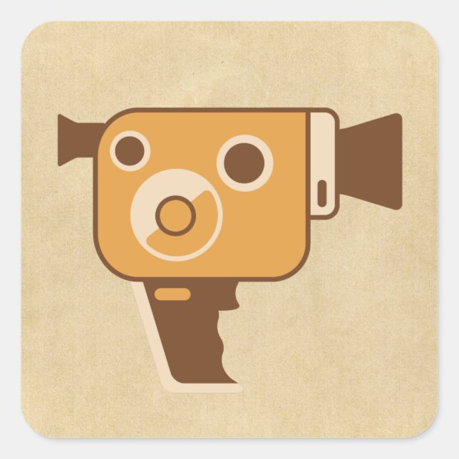 Filmmaker Video Camera Square Sticker (Front)