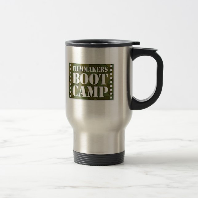 Filmmakers Boot Camp stainless travel mug (Right)