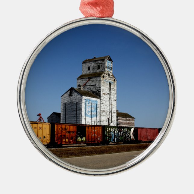 Filmore Grain Train Metal Tree Decoration (Front)