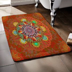 Filter Floral Red of Squire Manipur Bath Mat