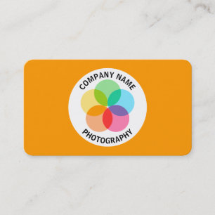 Filter Flower - Orange #FF9900 Business Card