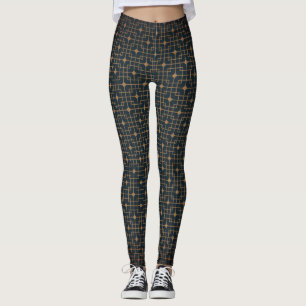 Filtered Geometric Modern Pointed Chinese Pattern Leggings
