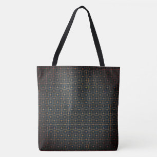 Filtered Geometric Modern Pointed Chinese Pattern Tote Bag