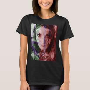 Filtered Photography Painterly Woman Portrait Stic T-Shirt