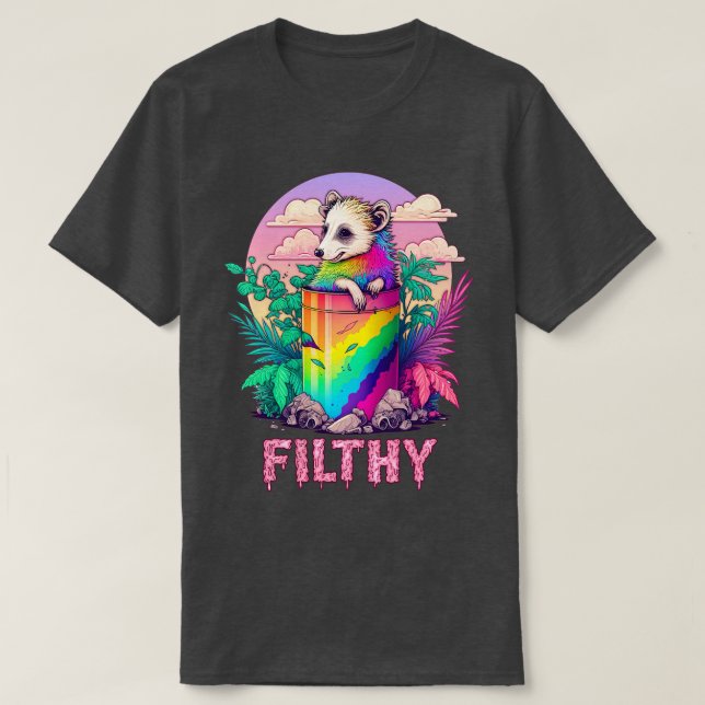 Filthy Possum Lover Design T-Shirt (Design Front)