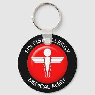 Fin Fish Allergy Key Ring