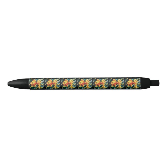 Fin-Tastic Fantasy Black Ink Pen (Front)