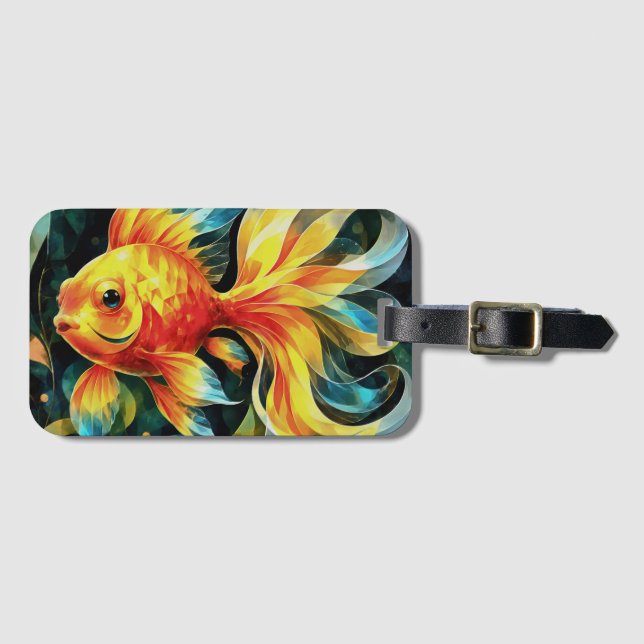 Fin-Tastic Fantasy Luggage Tag (Front Horizontal)