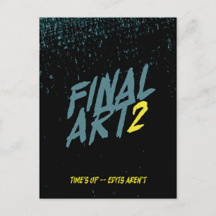 Final Art 2 - Vintage movie poster parody Postcard