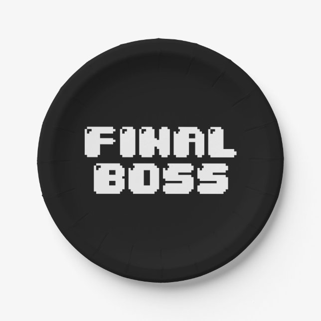 FINAL BOSS BUTTON PAPER PLATE (Front)