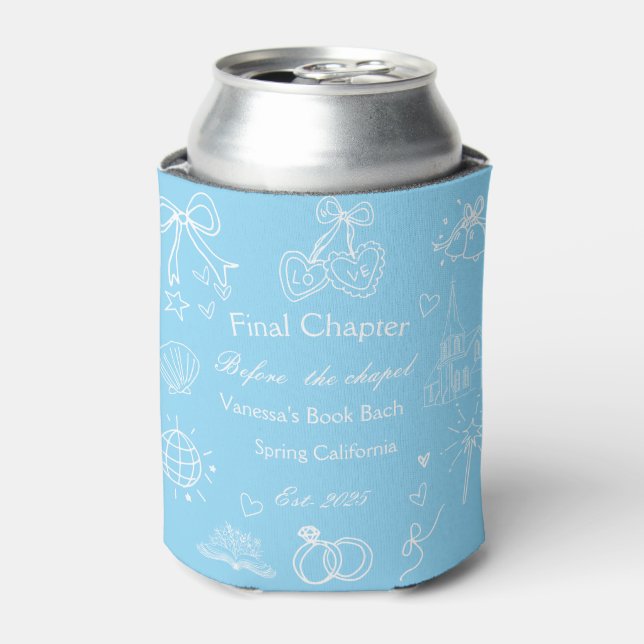 Final Chapter Before the Chapel Book Bachelorette  Can Cooler (Can Front)