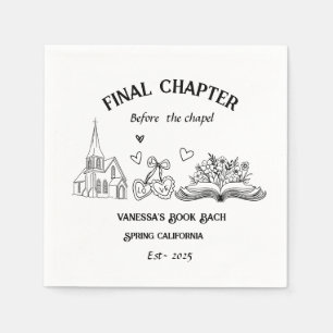 Final Chapter Before the Chapel Book Bachelorette Napkin