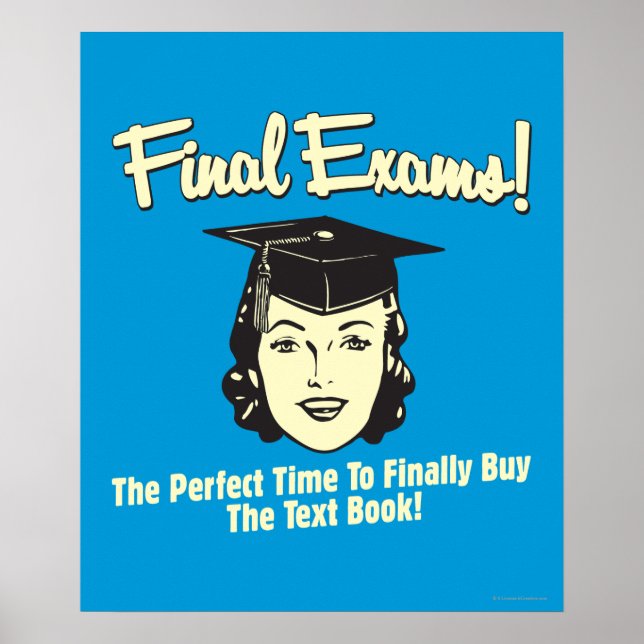 Final Exams: Finally Buy the Text Book Poster (Front)