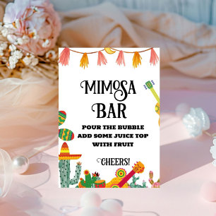 Final Fiesta Bachelorette Mimosa Bar Table Sign