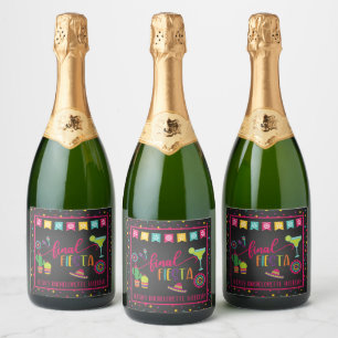 Final Fiesta Bachelorette Party Sparkling Wine Label