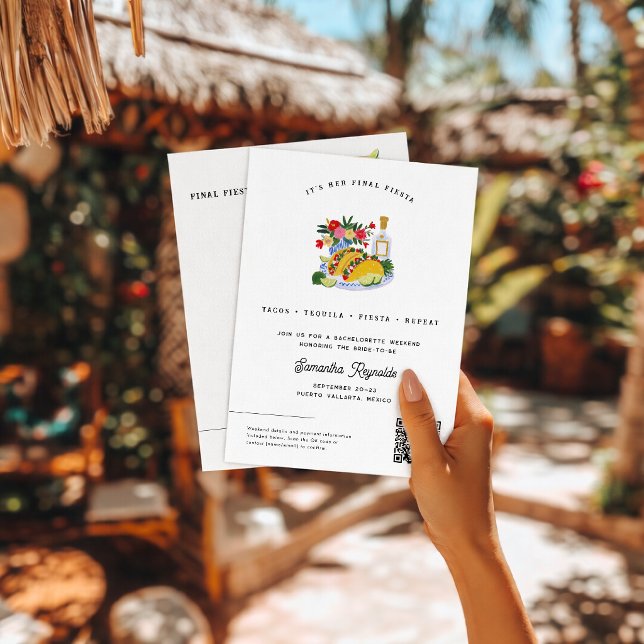 Final Fiesta Bachelorette Weekend Invitation (Creator Uploaded)