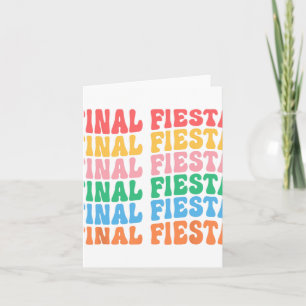 Final Fiesta Bride Squad Matching Bachelorette Par Card