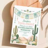 Final Fiesta Cactus Colourful Bridal/Bachelorette