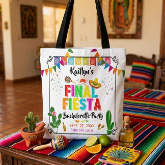 Final Fiesta Mexicana Bachelorette Party Tote Bag