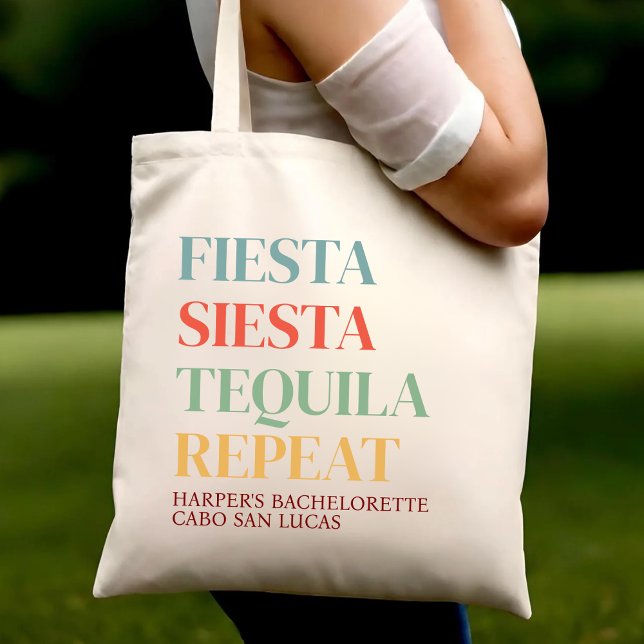 Final Fiesta Mexico Trip Bachelorette Personalised Tote Bag (Creator Uploaded)