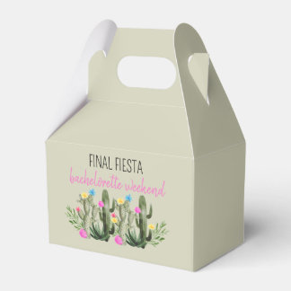 Final Fiesta Personalized Bachelorette Party Favour Box