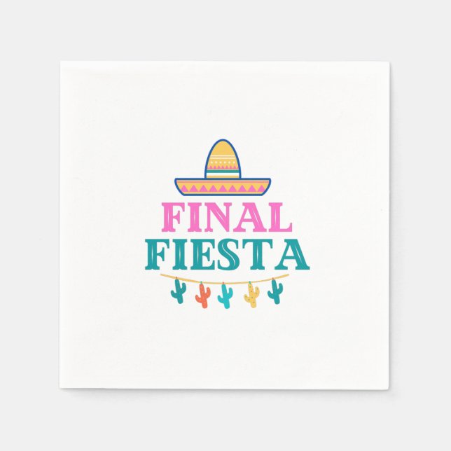 Final Fiesta Sombrero Napkin (Front)