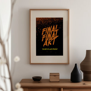 Final Final Art - Vintage movie poster parody