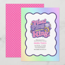 Final Fling Before the Ring Retro Y2K Bachelorette