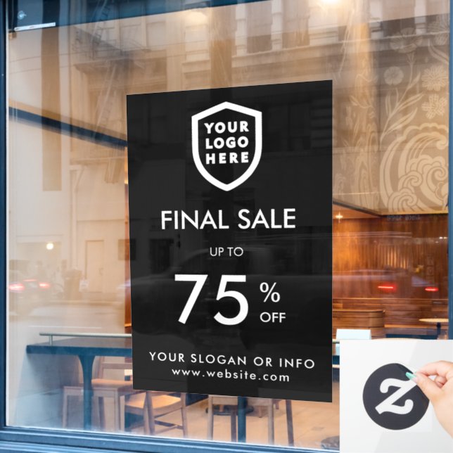 Final Sale | Business Event Logo Store Discount Wi (Cafe Window)