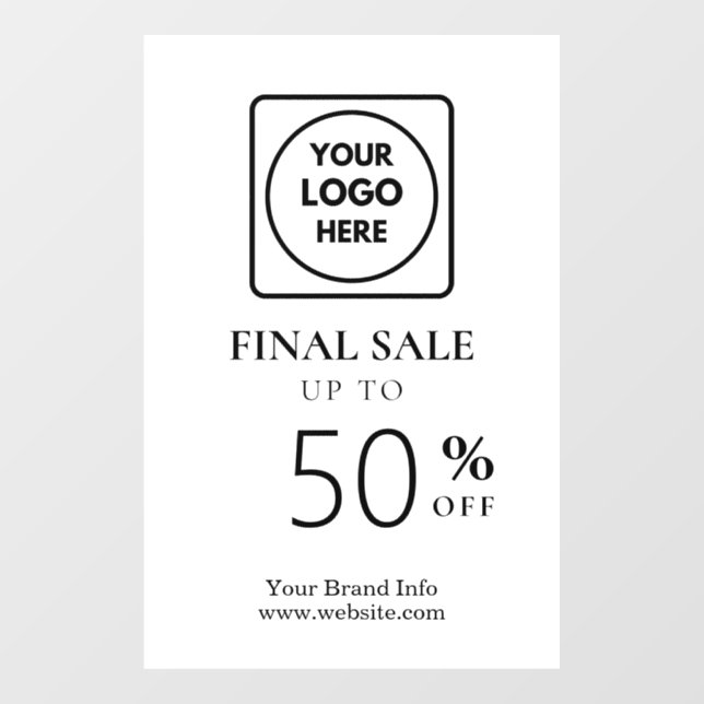 Final Sale Logo | Custom Business Event Discount (Sheet)