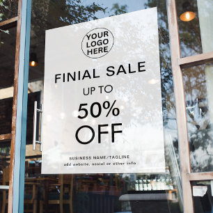 Final Sale Special Discount Offer Black & White