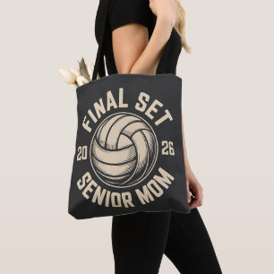 Final Set Senior Mum 2026 Graduation Volleyball Tote Bag
