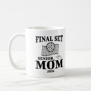 Final Set Senior Mum Class Of 2026 Grad Volleyball Coffee Mug