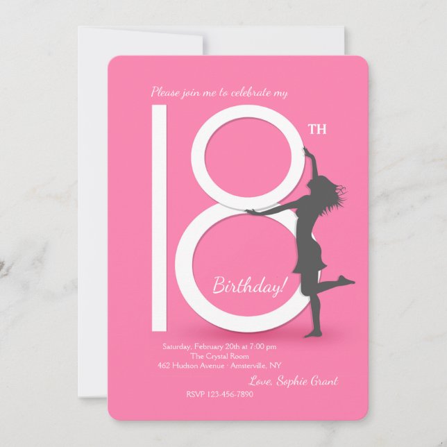 Finally 18 Birthday Party Invitation (Front)