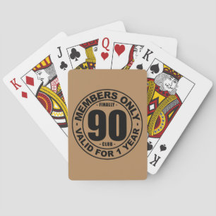 Finally 90 club playing cards