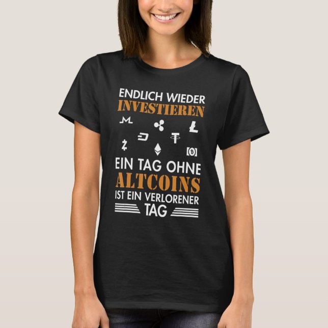 Finally Altcoins Crypto Blockchain Cryptocurrency T-Shirt (Front)