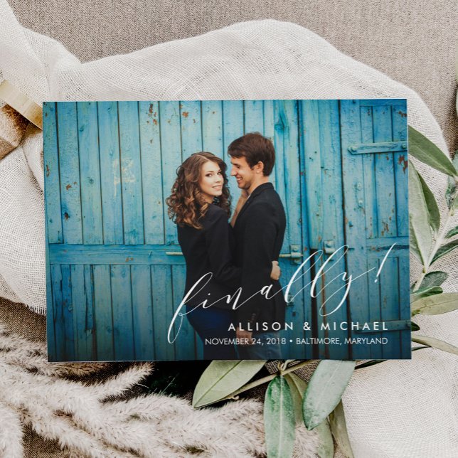 Finally Calligraphy Script Save the Date (Creator Uploaded)