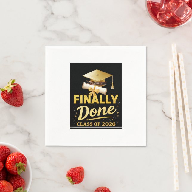 Finally Done Class of 2026 Graduation Design | Bla Napkin (Insitu)