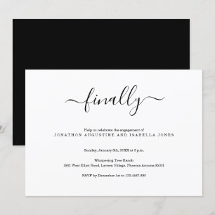 Finally Engagement Party Invitation