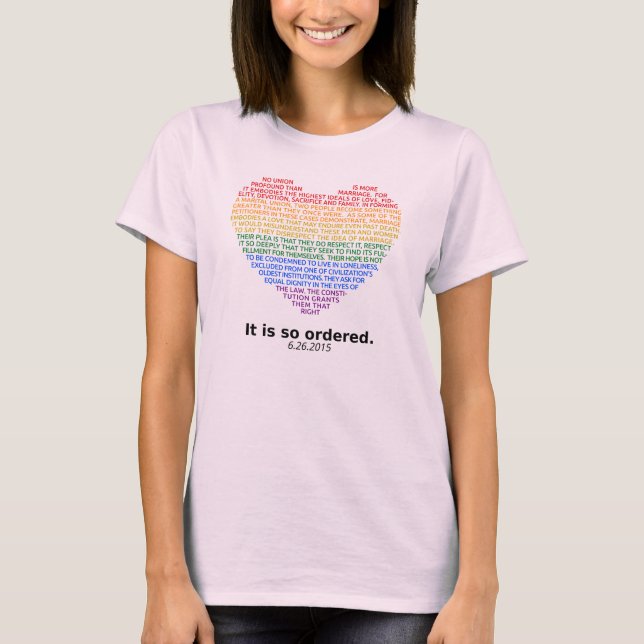 Finally Equal Ladies T-Shirt (Front)