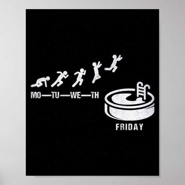 Finally Friday Whirlpool Swimming Pool Relax Spa S Poster (Front)
