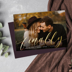 Finally Full Photo Save the Date