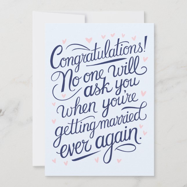 Finally Getting Married Funny Couples Wedding Invitation (Front)