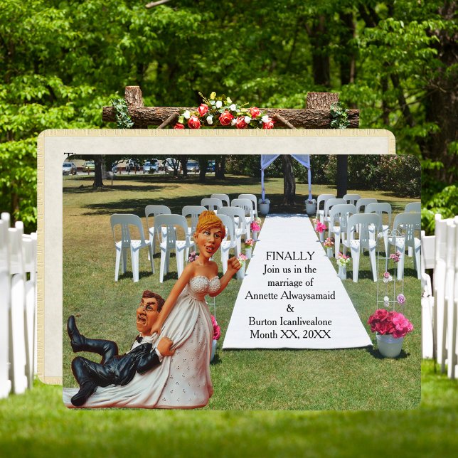 Finally Getting Wed Funny Couple Invitation (Finally Getting Wed Funny Couple Invitation)