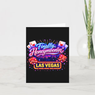 Finally Honeymooning Las Vegas Wedding Trip Card
