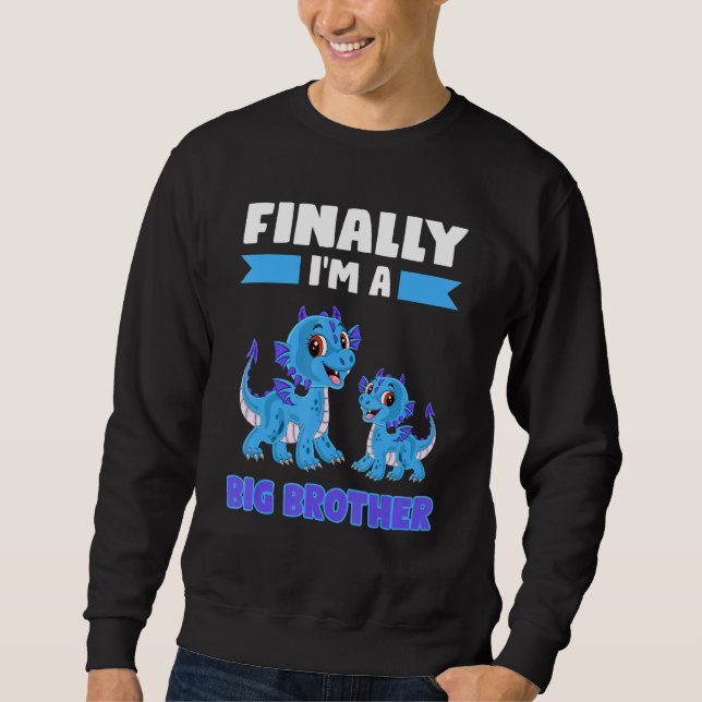 Finally I'm A Big Brother Big Brother Sweatshirt (Front)