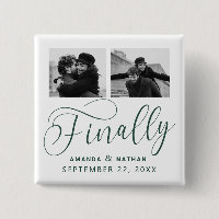 Finally Minimalist Wedding 2 Photo Save the Date