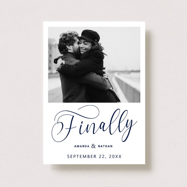 Finally Minimalist Wedding Photo Save the Date (Creator Uploaded)