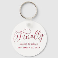 Finally Minimalist Wedding Save the Date