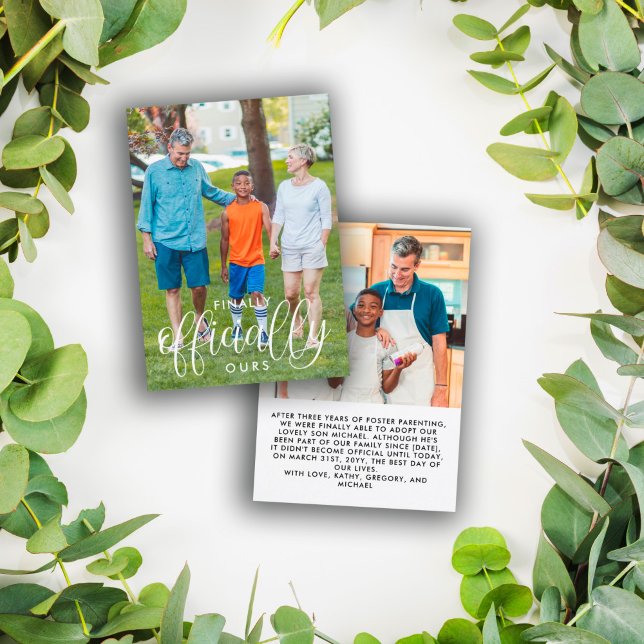 Finally Officially Ours 2 Photo Adoption Announcement (Creator Uploaded)